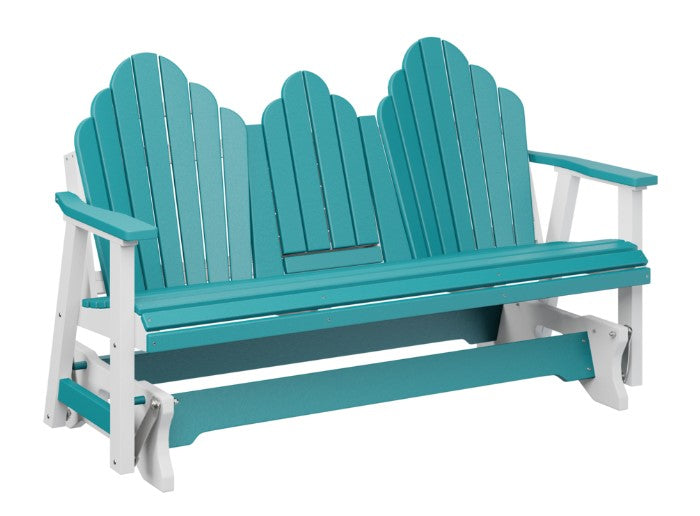 Berlin Gardens Cozi-Back Three Seat Glider w/Console Allochrome Brackets