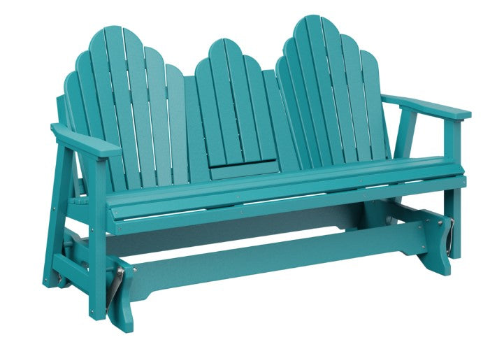 Berlin Gardens Cozi-Back Three Seat Glider w/Console Allochrome Brackets