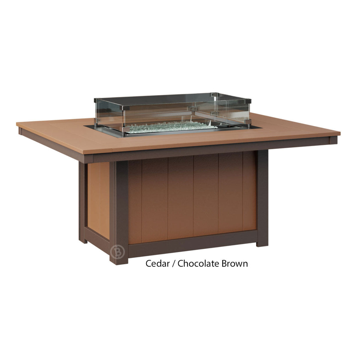 Berlin Gardens Donoma Standard Top 42" x 54" Rectangular Fire Pit