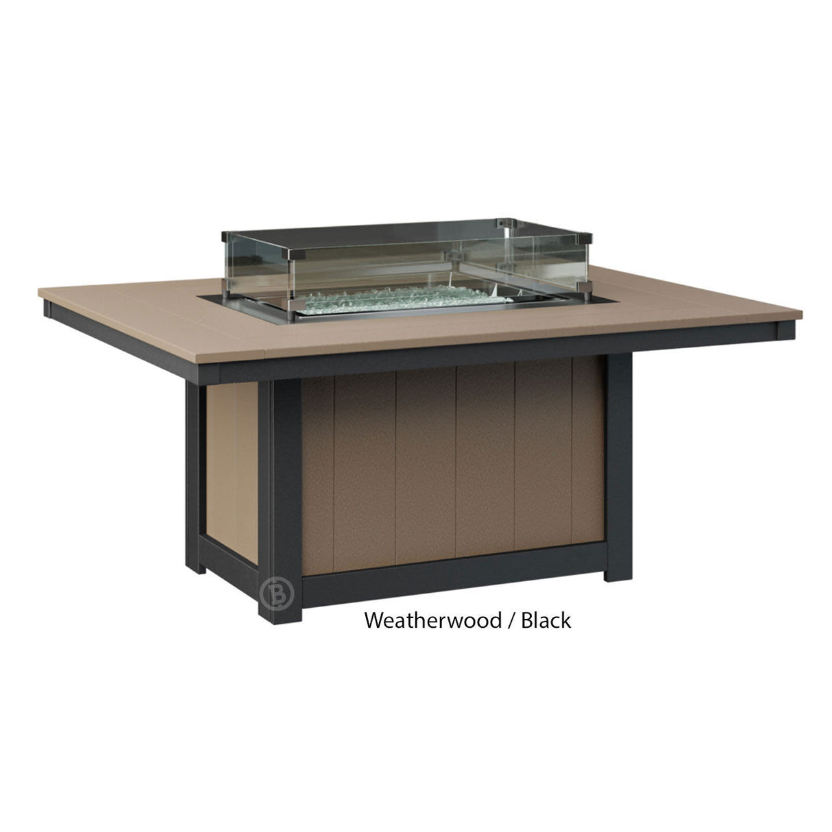 Berlin Gardens Donoma Standard Top 42" x 54" Rectangular Fire Pit