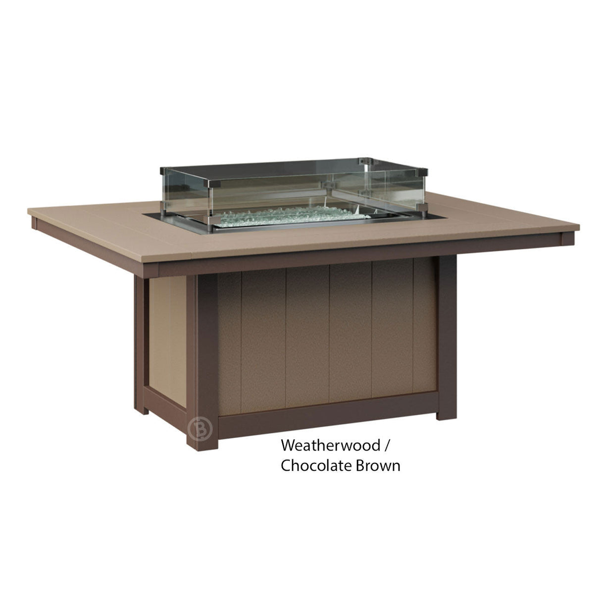 Berlin Gardens Donoma Standard Top 42" x 54" Rectangular Fire Pit