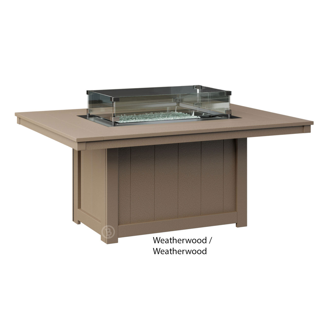 Berlin Gardens Donoma Standard Top 42" x 54" Rectangular Fire Pit