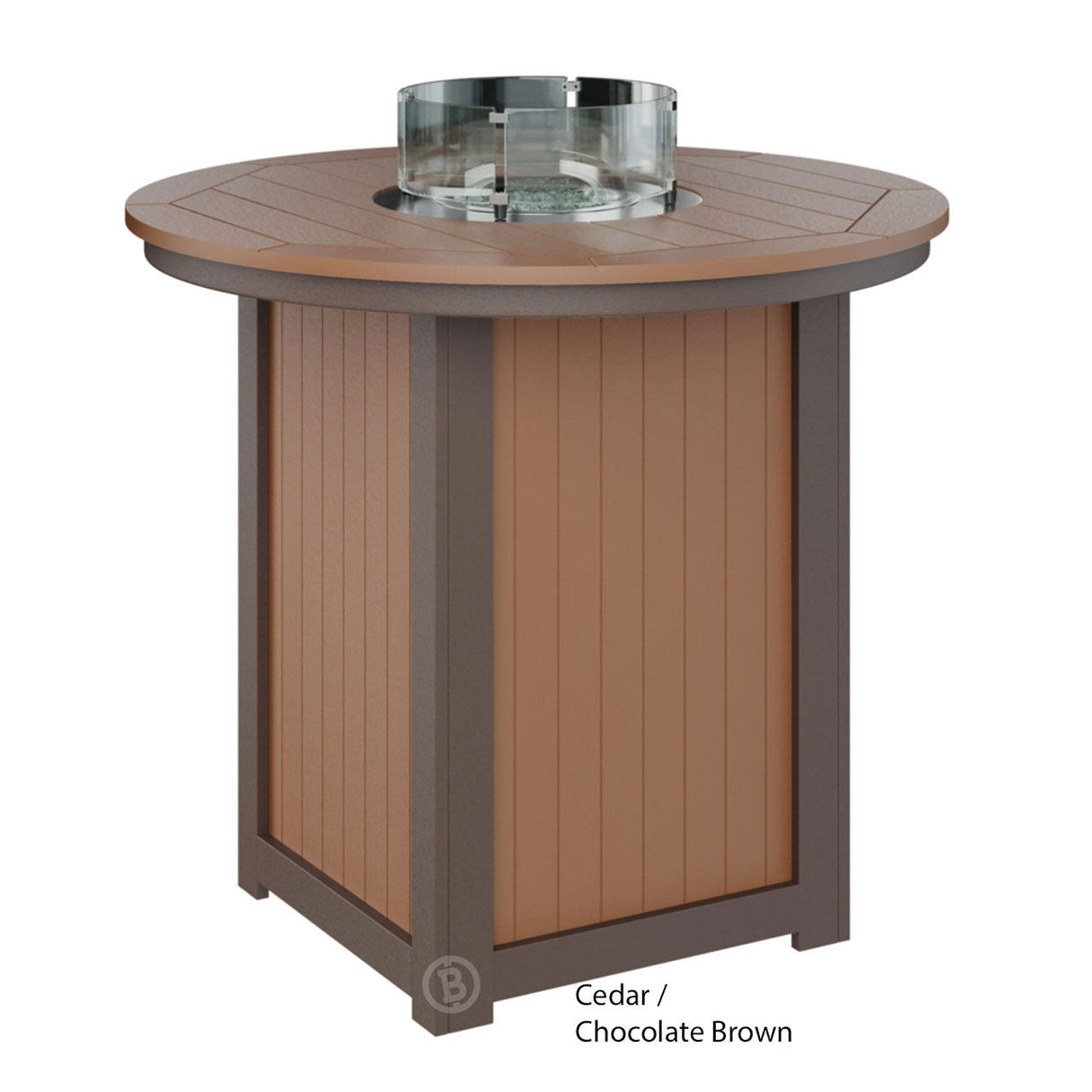 Berlin Gardens Donoma Standard Top 44" Round Fire Table Bar