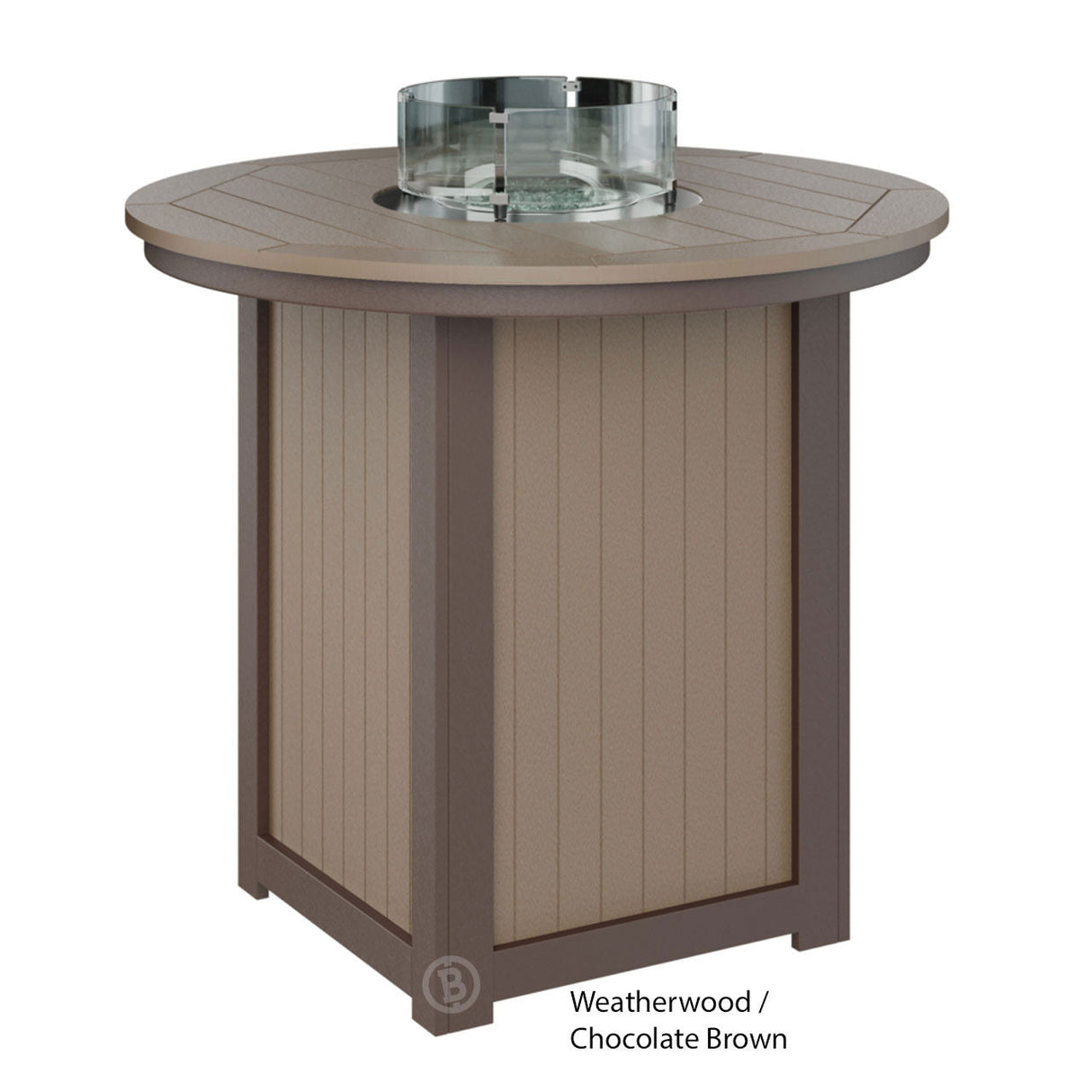 Berlin Gardens Donoma Standard Top 44" Round Fire Table Bar