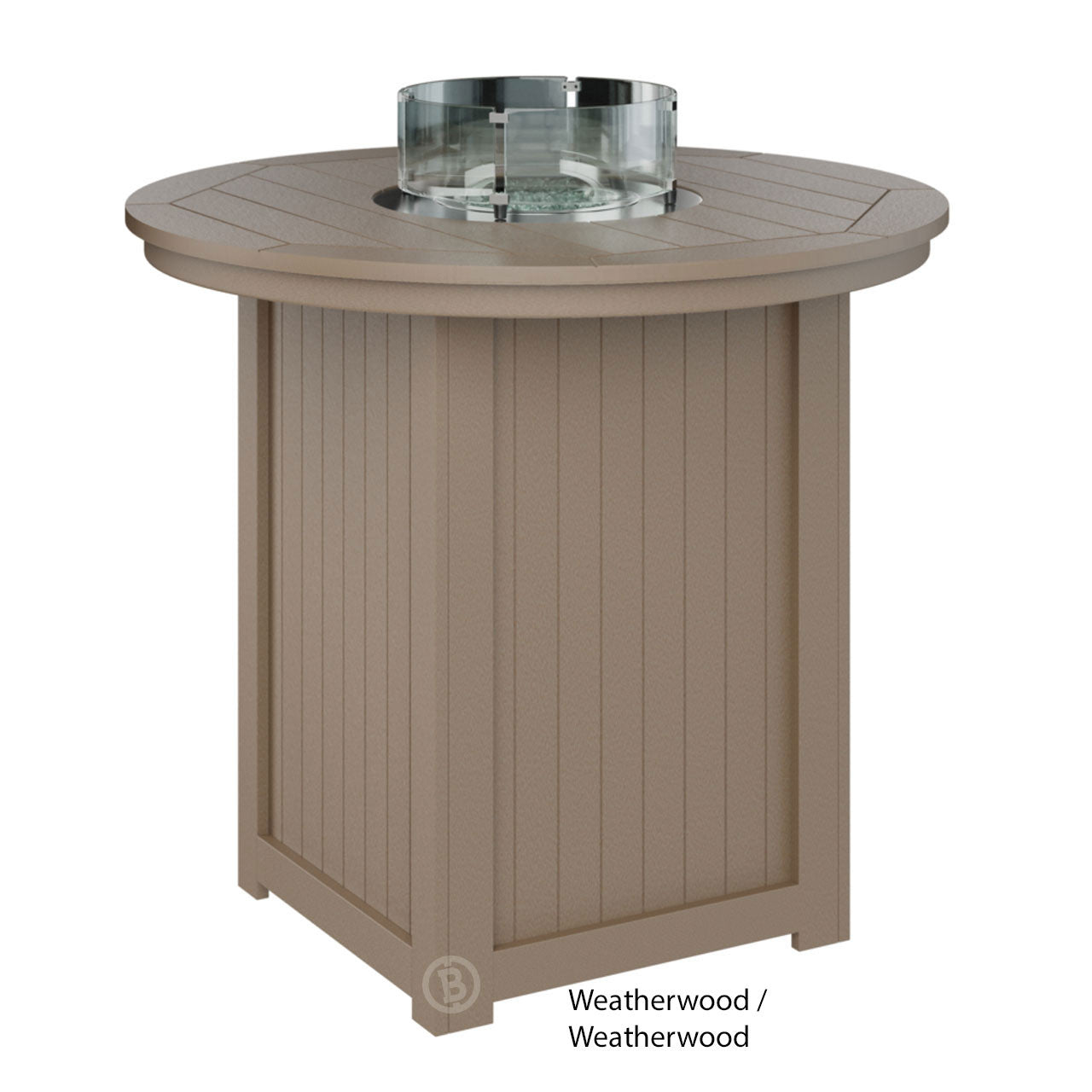 Berlin Gardens Donoma Standard Top 44" Round Fire Table Bar