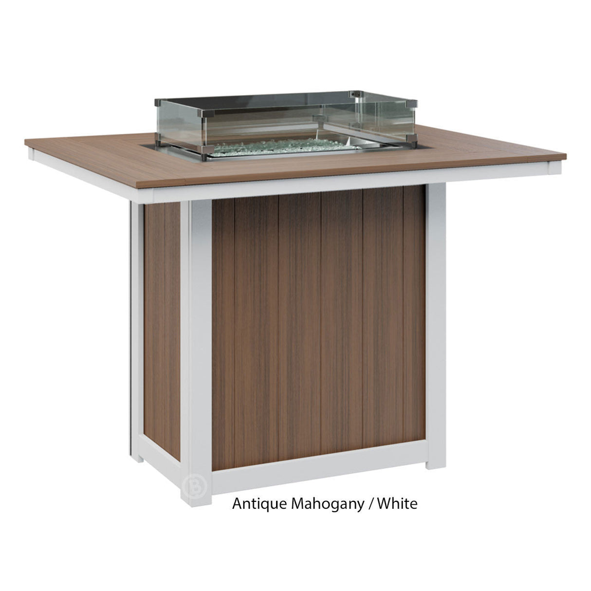 Berlin Gardens Donoma Standard Top 42" x 54" Rectangular Fire Table Bar