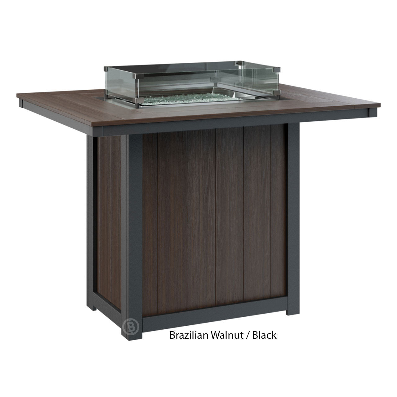 Berlin Gardens Donoma Standard Top 42" x 54" Rectangular Fire Table Bar