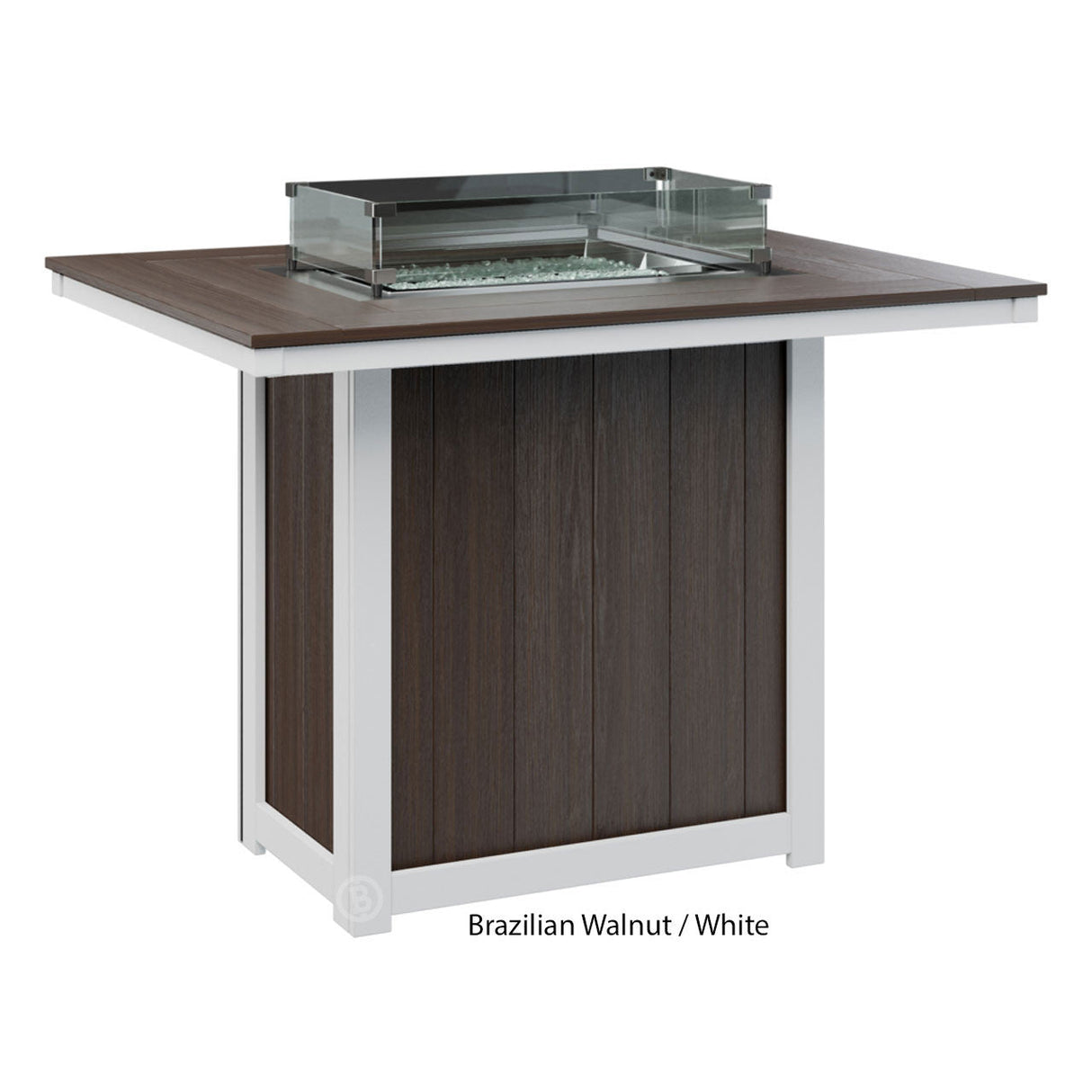 Berlin Gardens Donoma Standard Top 42" x 54" Rectangular Fire Table Bar