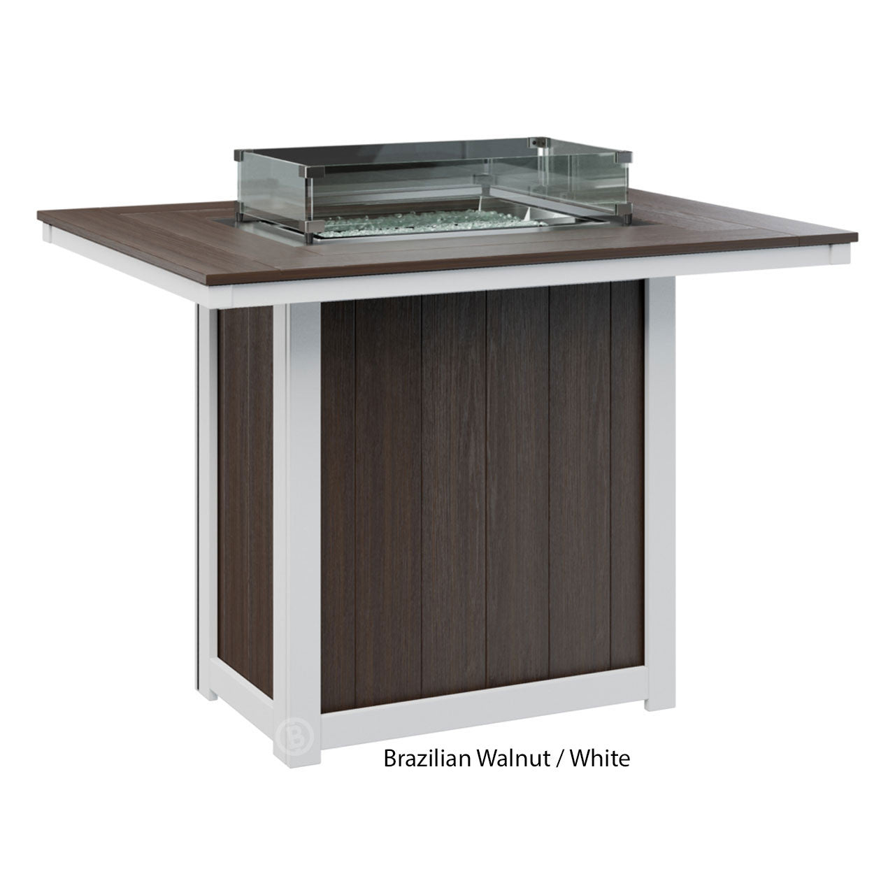 Berlin Gardens Donoma Standard Top 42" x 54" Rectangular Fire Table Bar