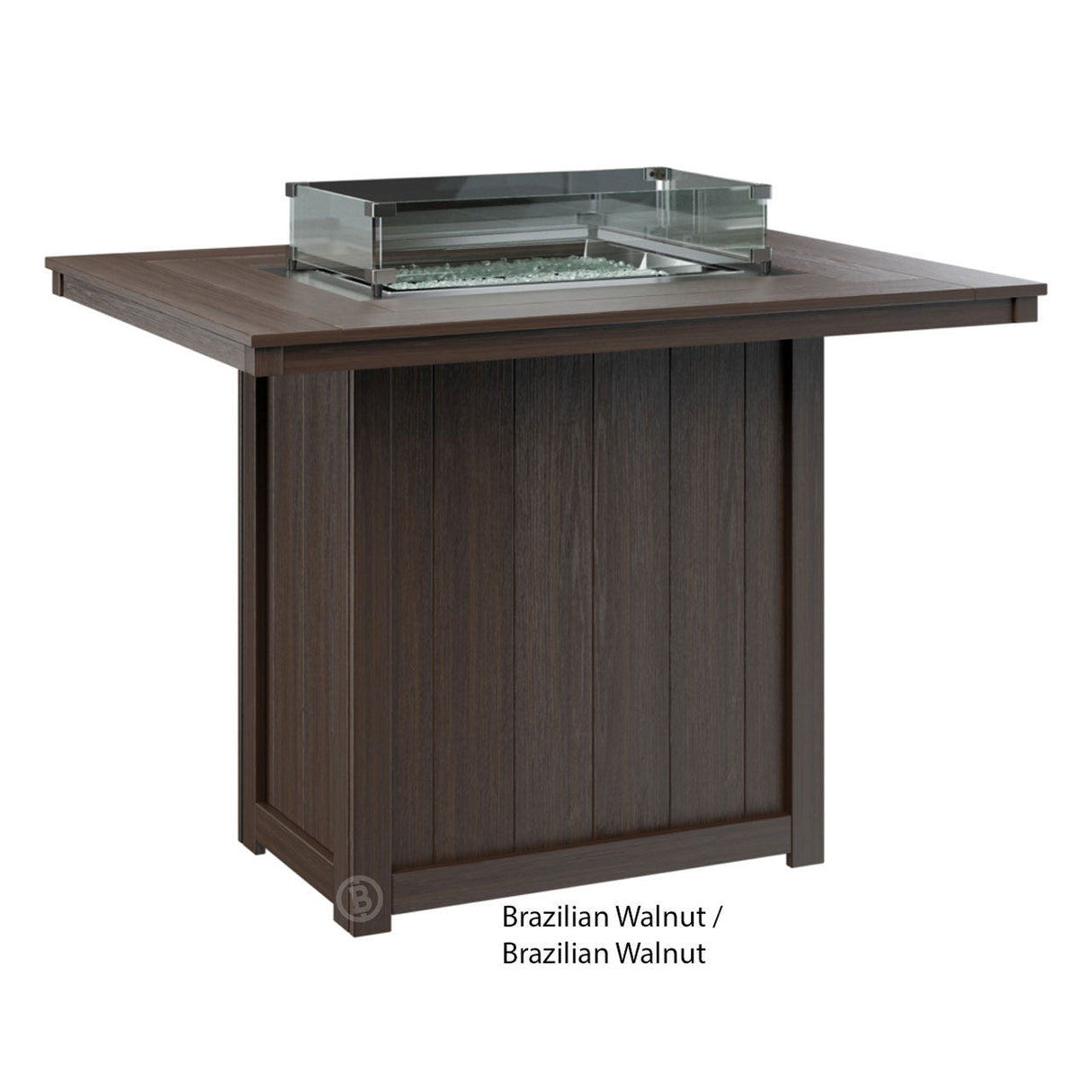 Berlin Gardens Donoma Standard Top 42" x 54" Rectangular Fire Table Bar