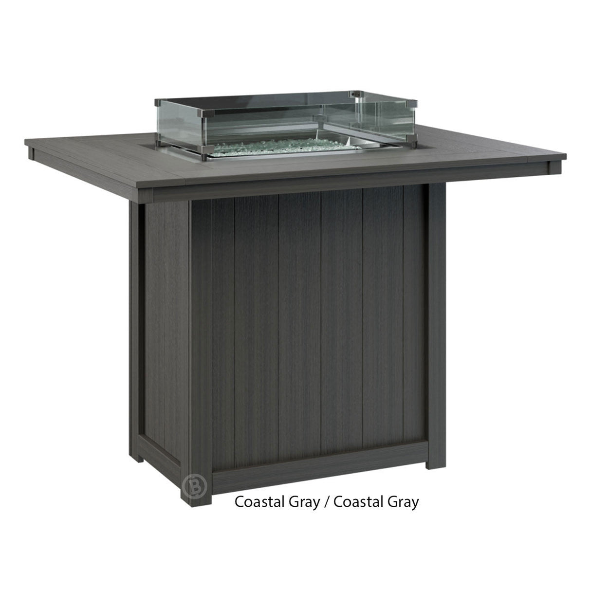 Berlin Gardens Donoma Standard Top 42" x 54" Rectangular Fire Table Bar