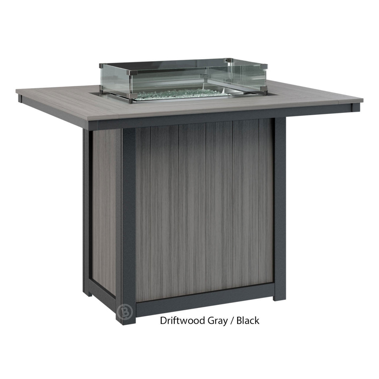 Berlin Gardens Donoma Standard Top 42" x 54" Rectangular Fire Table Bar