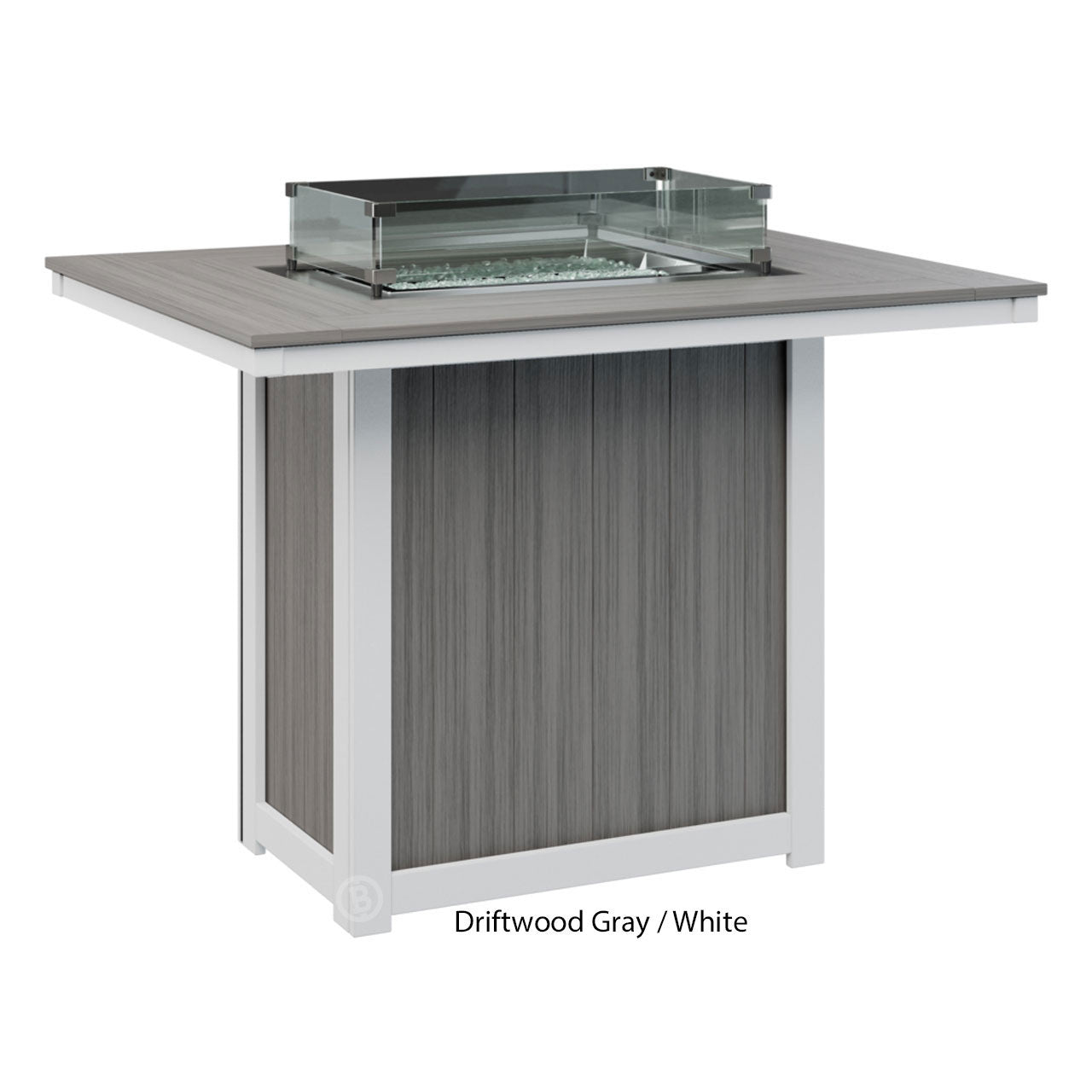 Berlin Gardens Donoma Standard Top 42" x 54" Rectangular Fire Table Bar