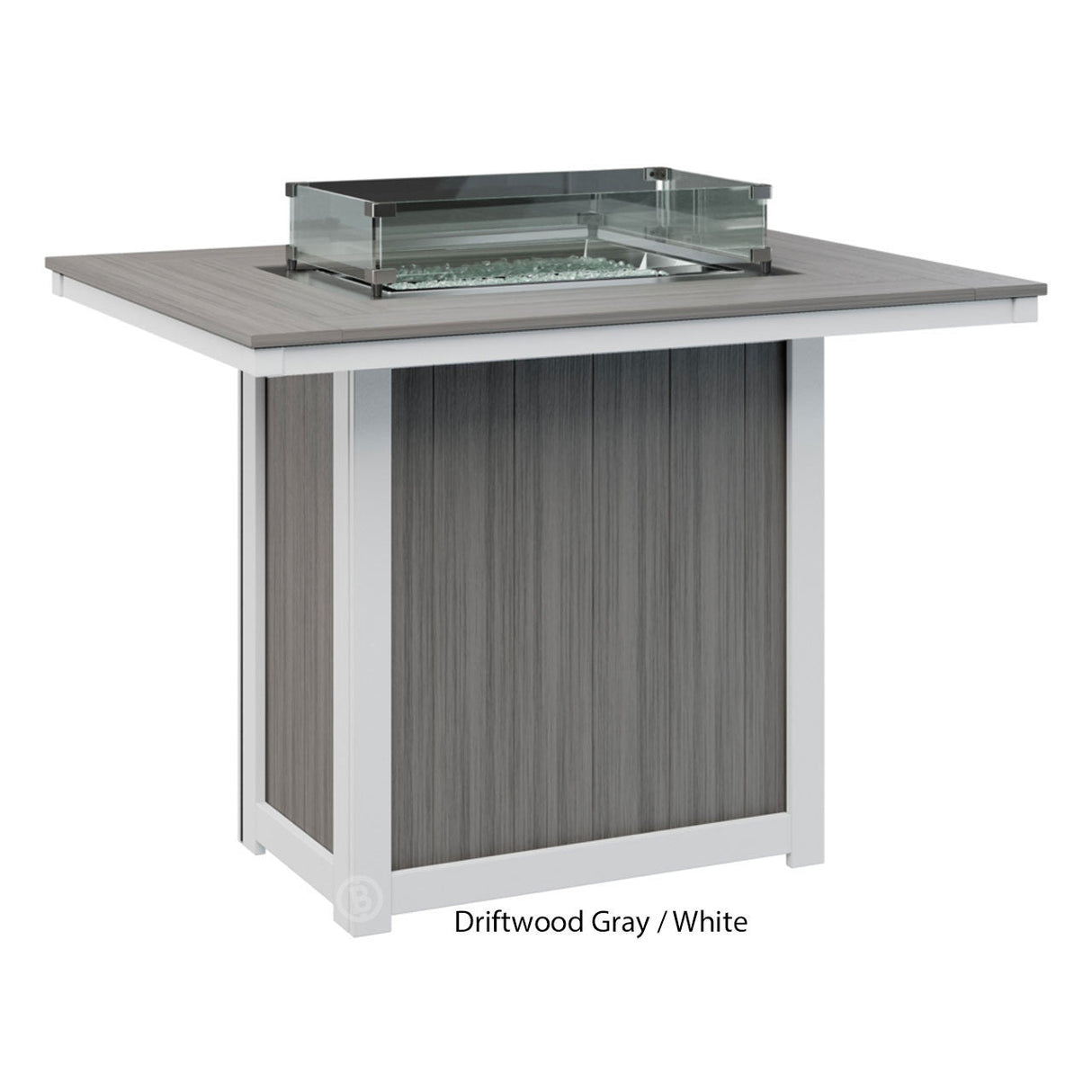 Berlin Gardens Donoma Standard Top 42" x 54" Rectangular Fire Table Bar