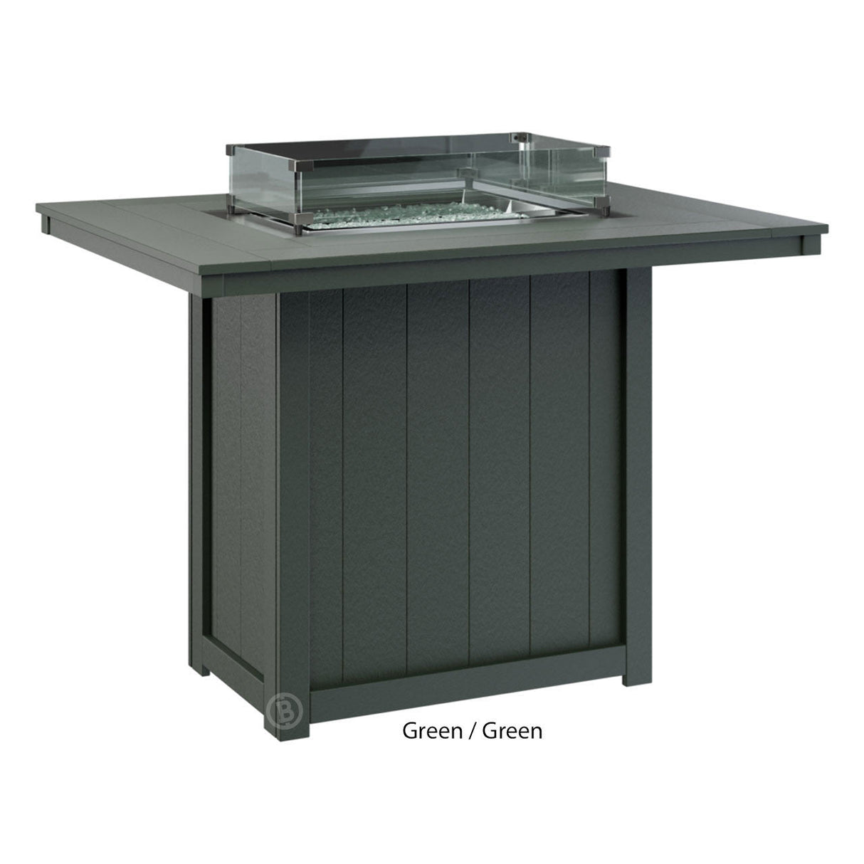 Berlin Gardens Donoma Standard Top 42" x 54" Rectangular Fire Table Bar