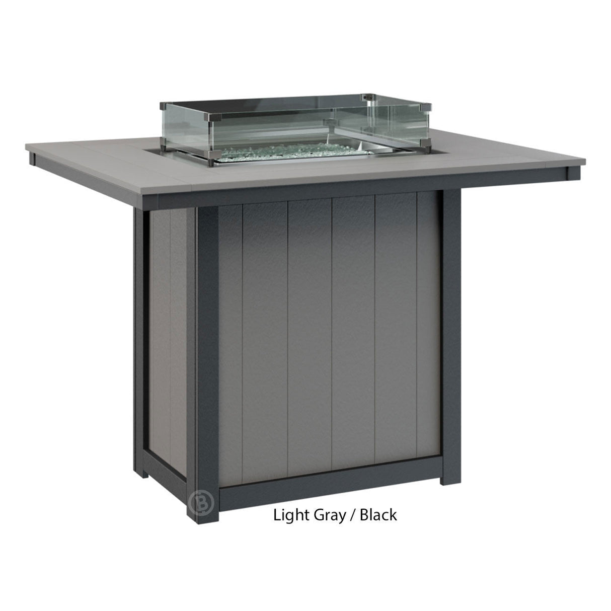 Berlin Gardens Donoma Standard Top 42" x 54" Rectangular Fire Table Bar