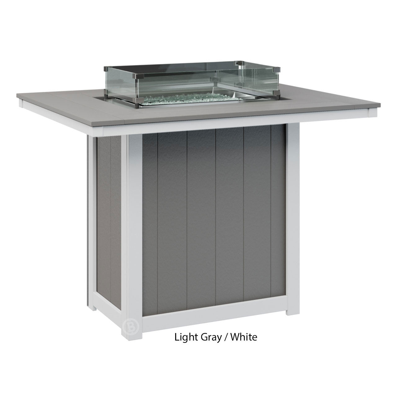 Berlin Gardens Donoma Standard Top 42" x 54" Rectangular Fire Table Bar