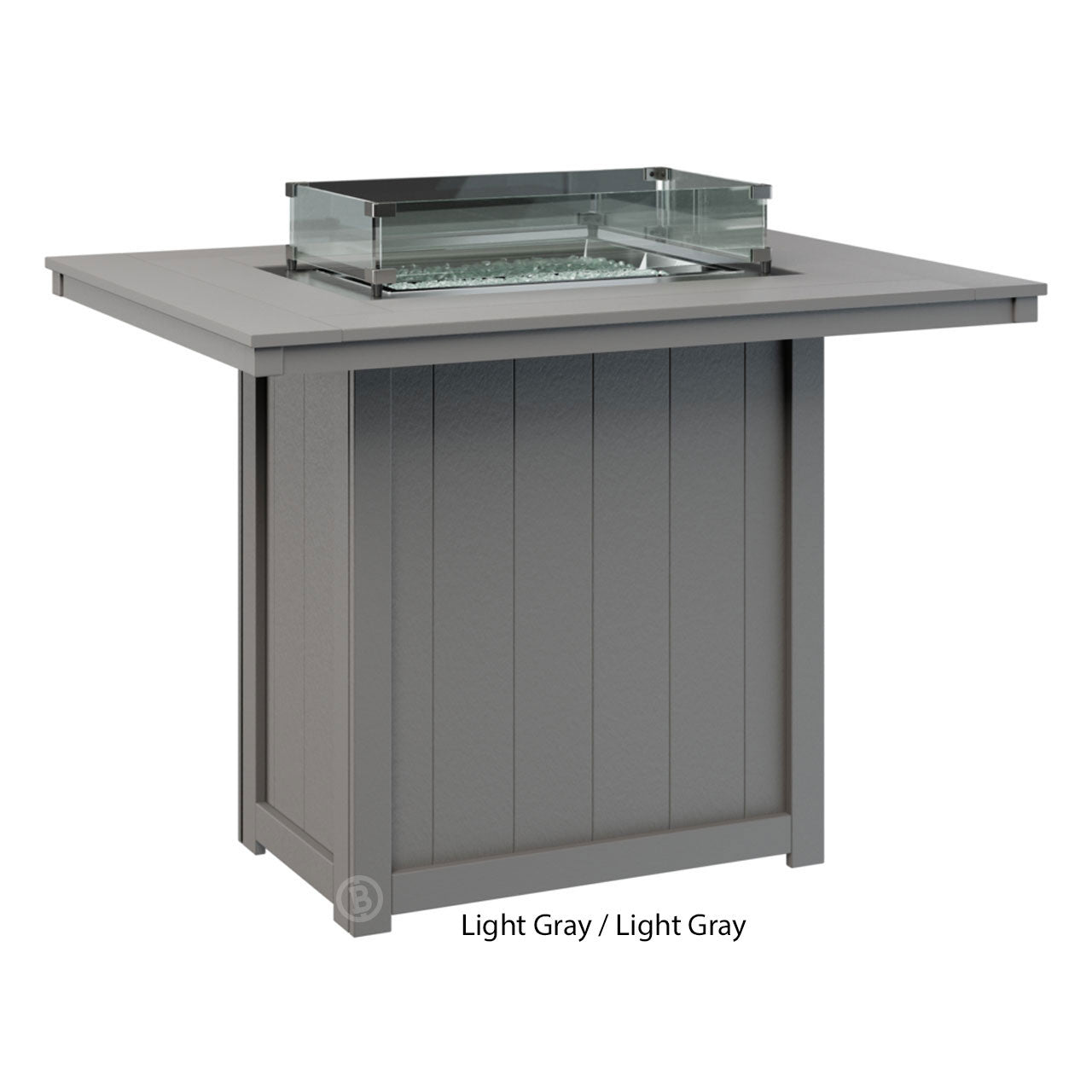 Berlin Gardens Donoma Standard Top 42" x 54" Rectangular Fire Table Bar