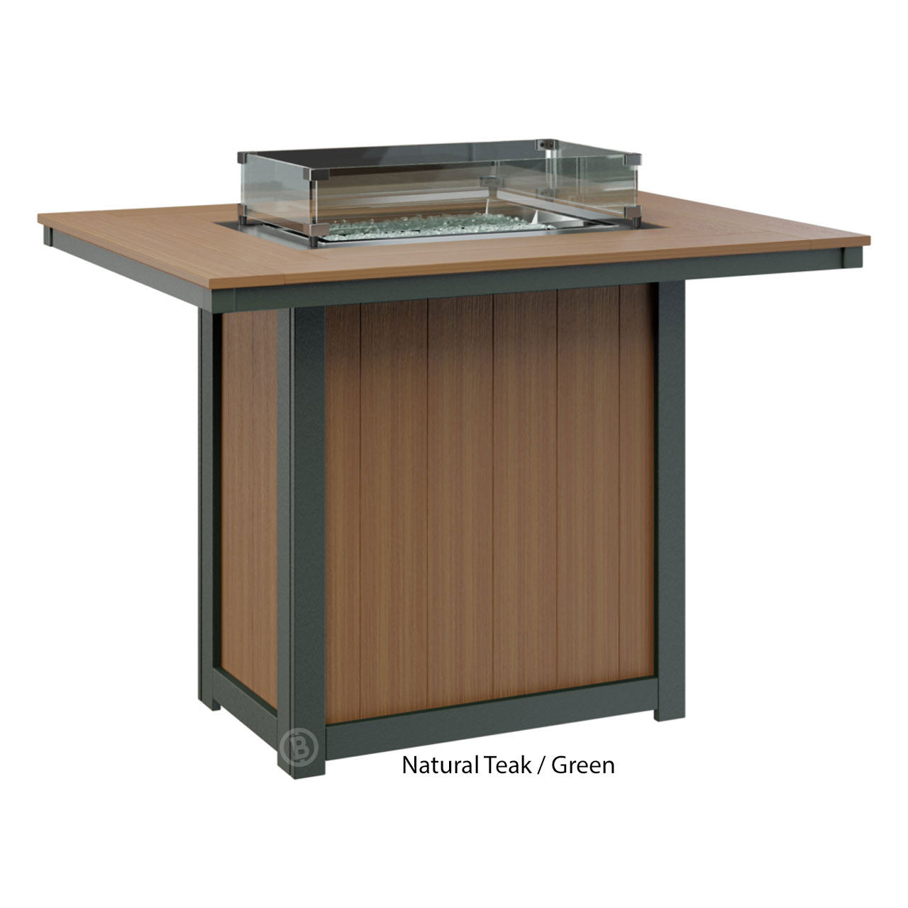 Berlin Gardens Donoma Standard Top 42" x 54" Rectangular Fire Table Bar