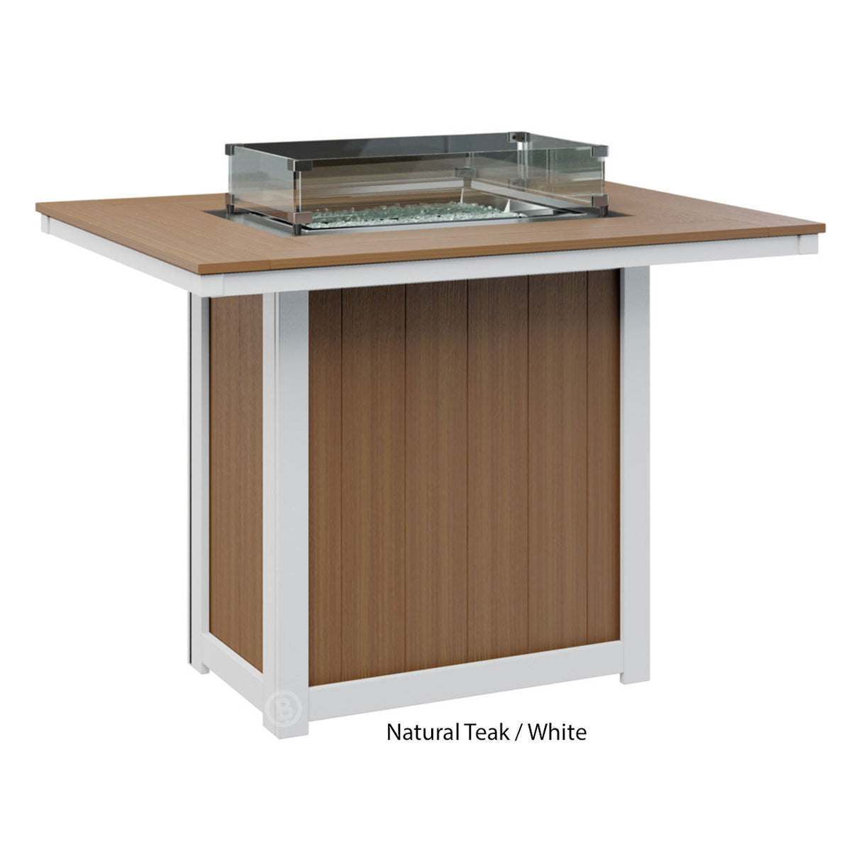 Berlin Gardens Donoma Standard Top 42" x 54" Rectangular Fire Table Bar