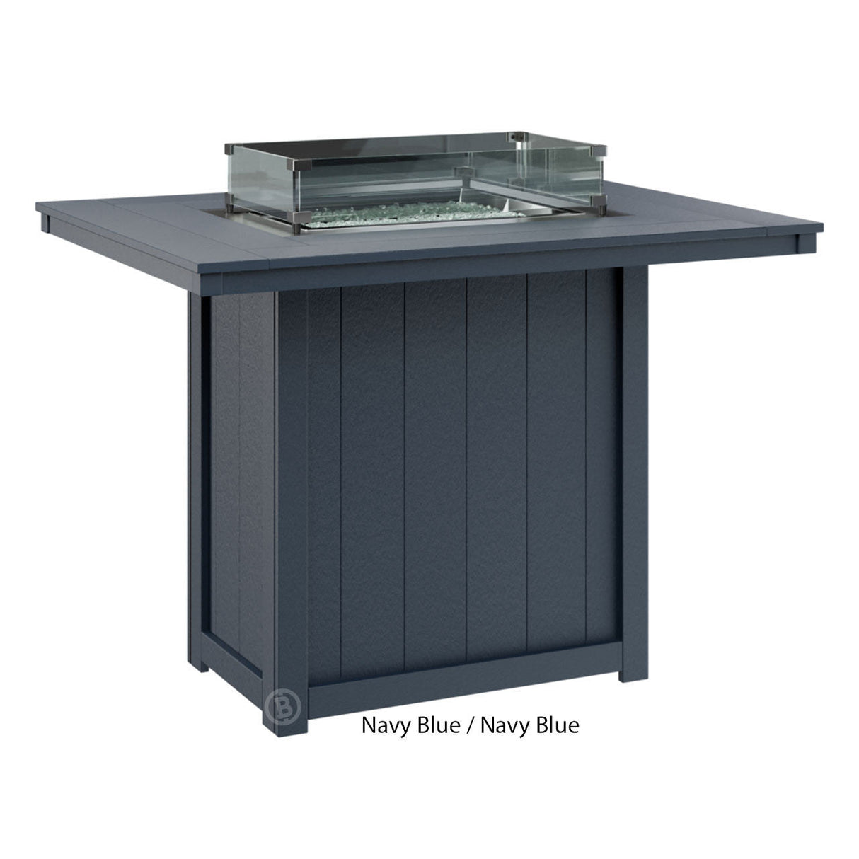 Berlin Gardens Donoma Standard Top 42" x 54" Rectangular Fire Table Bar