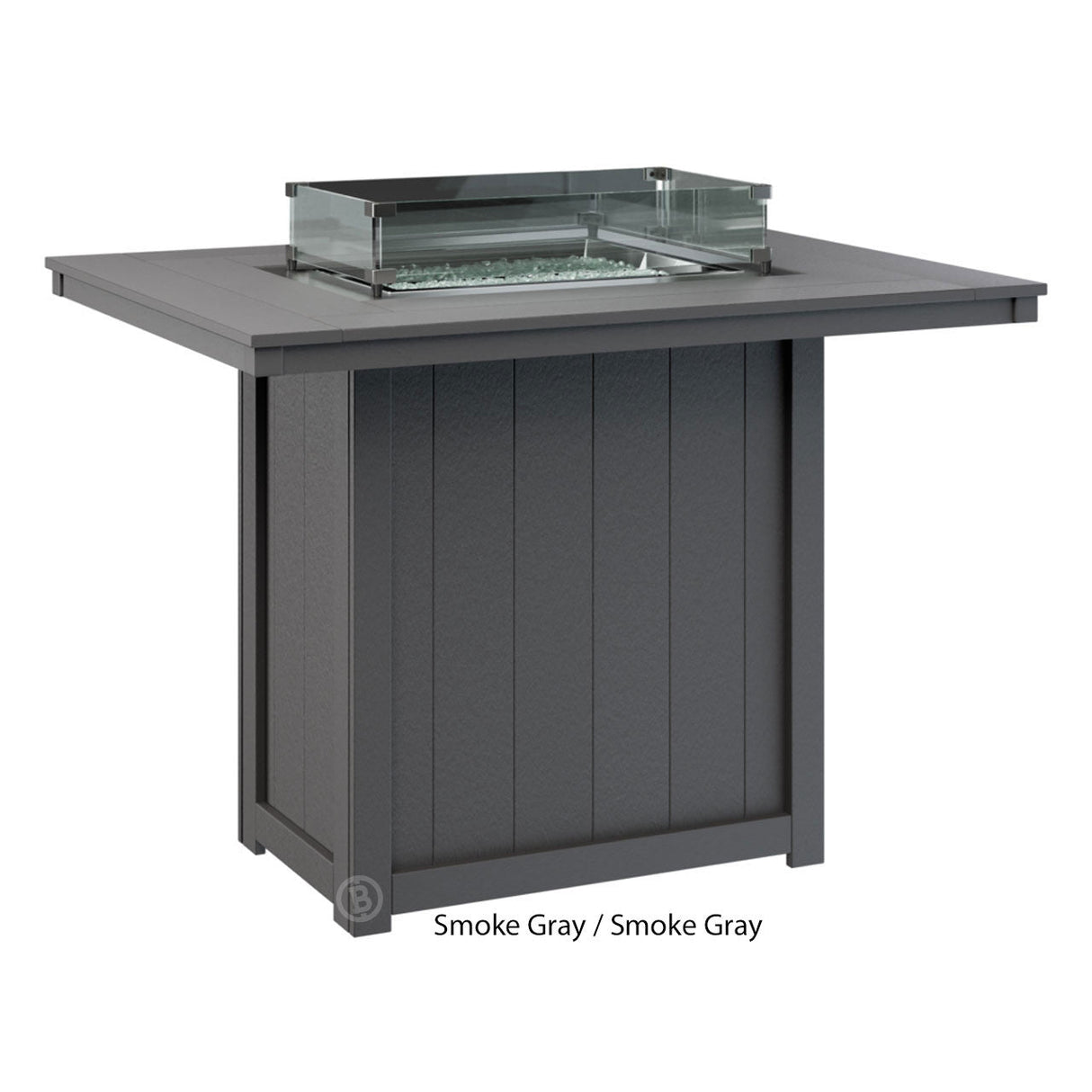 Berlin Gardens Donoma Standard Top 42" x 54" Rectangular Fire Table Bar