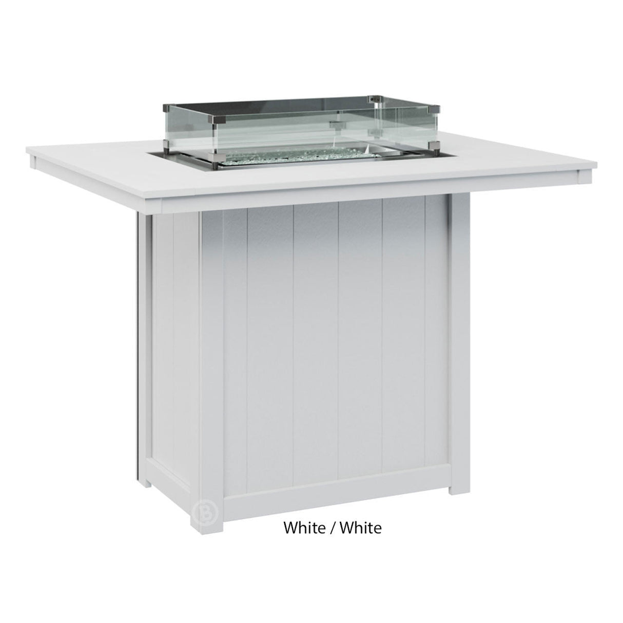 Berlin Gardens Donoma Standard Top 42" x 54" Rectangular Fire Table Bar