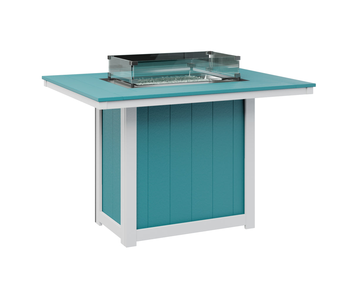 Berlin Gardens Donoma Standard Top 42" x 54" Rectangular Fire Table Counter
