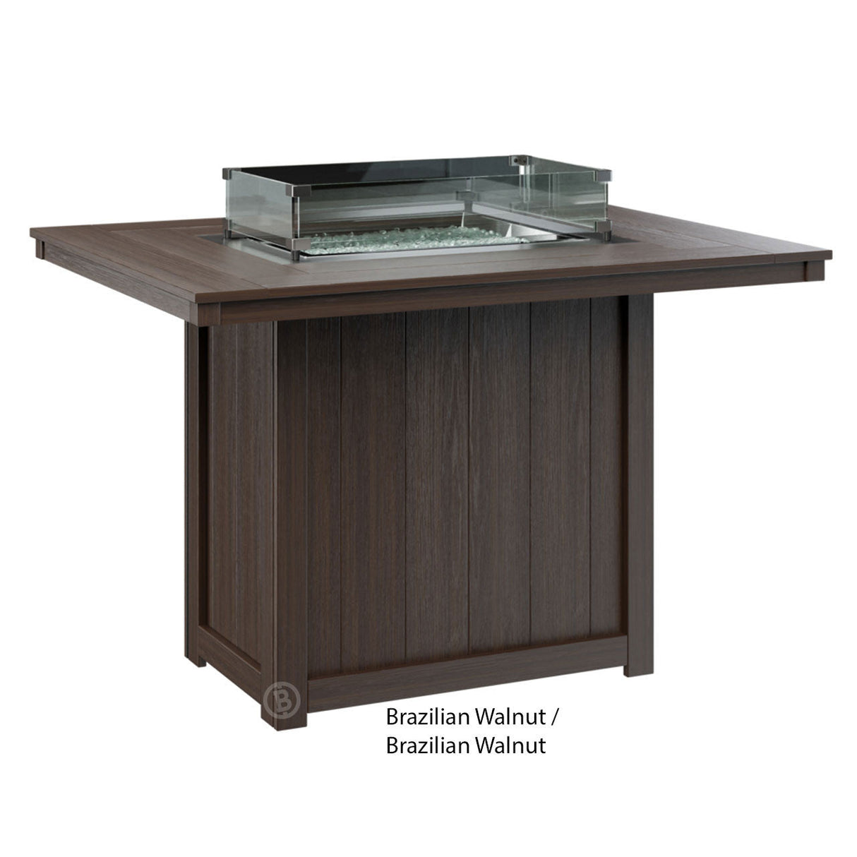 Berlin Gardens Donoma Standard Top 42" x 54" Rectangular Fire Table Counter