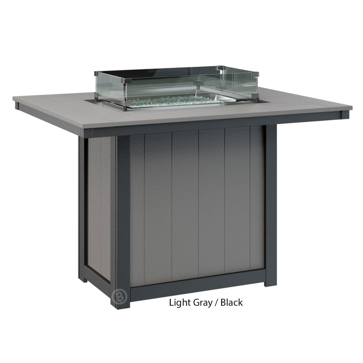 Berlin Gardens Donoma Standard Top 42" x 54" Rectangular Fire Table Counter