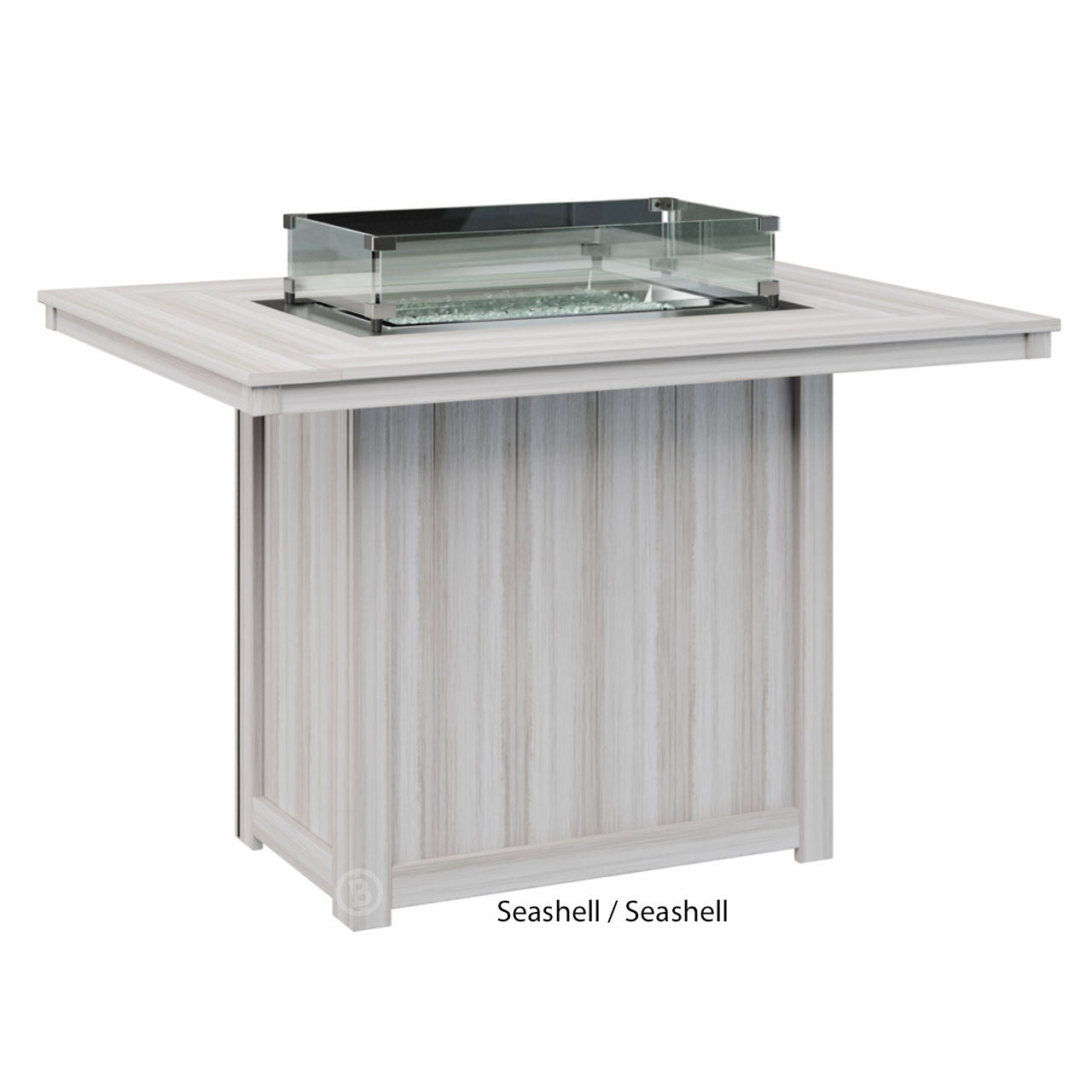 Berlin Gardens Donoma Standard Top 42" x 54" Rectangular Fire Table Counter