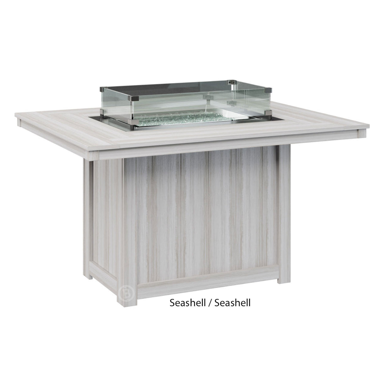 Berlin Gardens Donoma Standard Top 42" x 54" Rectangular Fire Table Dining