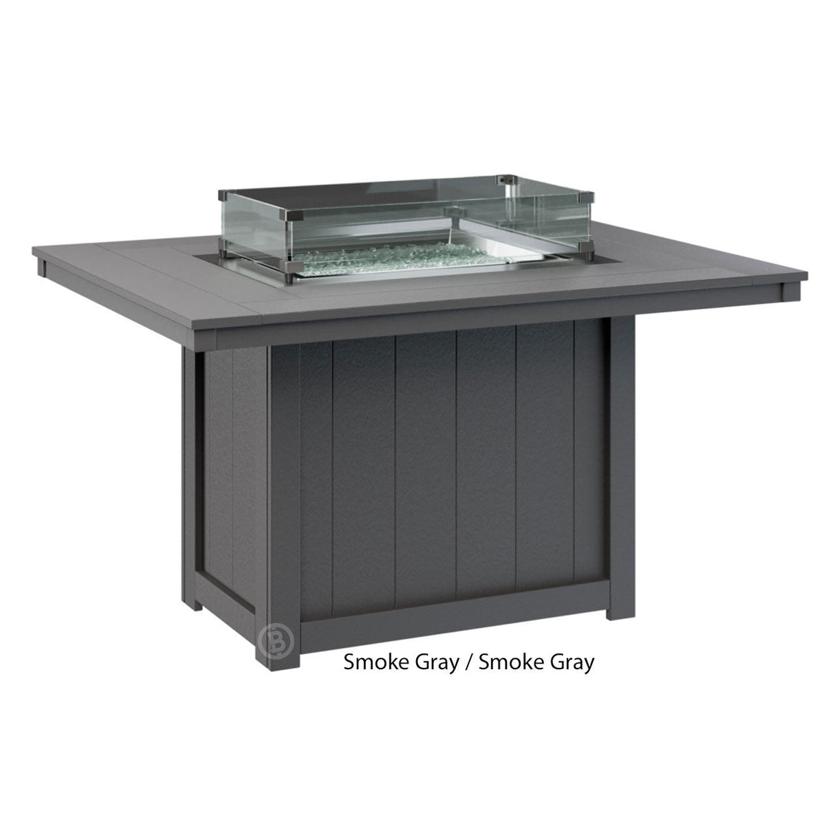 Berlin Gardens Donoma Standard Top 42" x 54" Rectangular Fire Table Dining