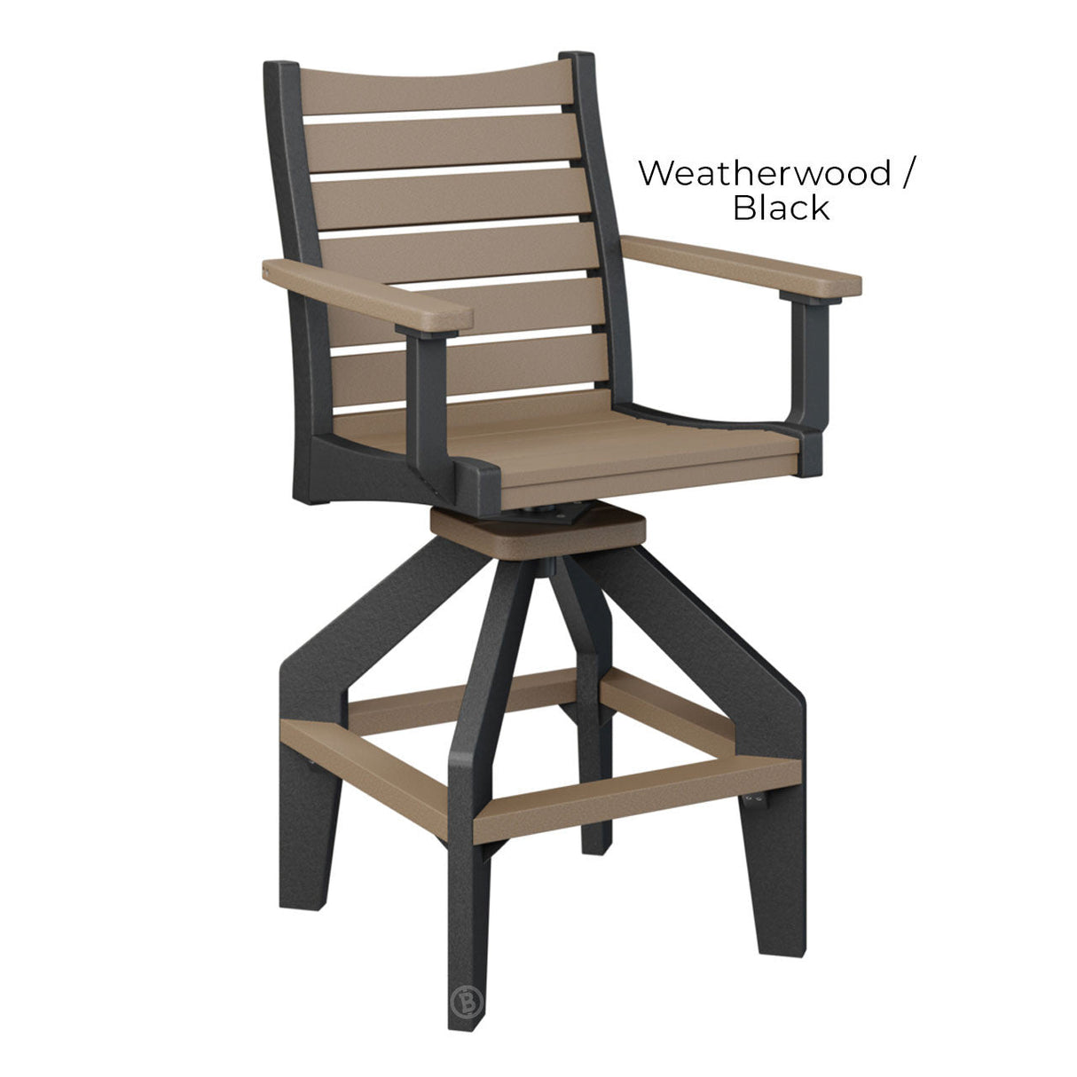 Berlin Gardens Bristol Swivel Bar Chair