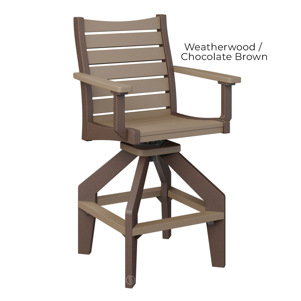 Berlin Gardens Bristol Swivel Bar Chair