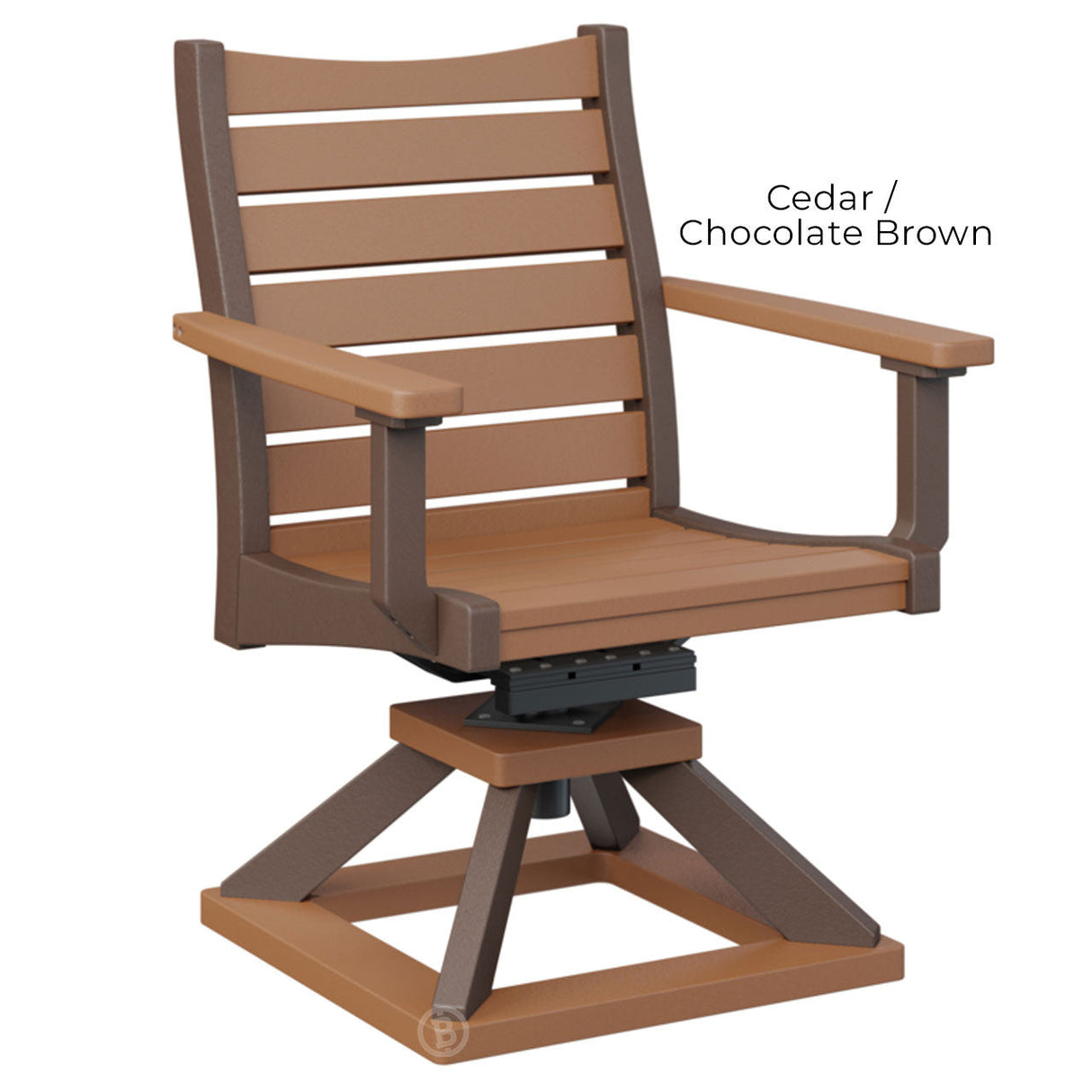 Berlin Gardens Bristol Swivel Rocker Dining Chair