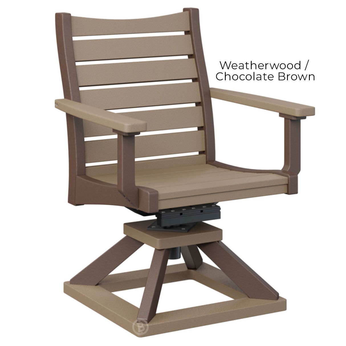 Berlin Gardens Bristol Swivel Rocker Dining Chair