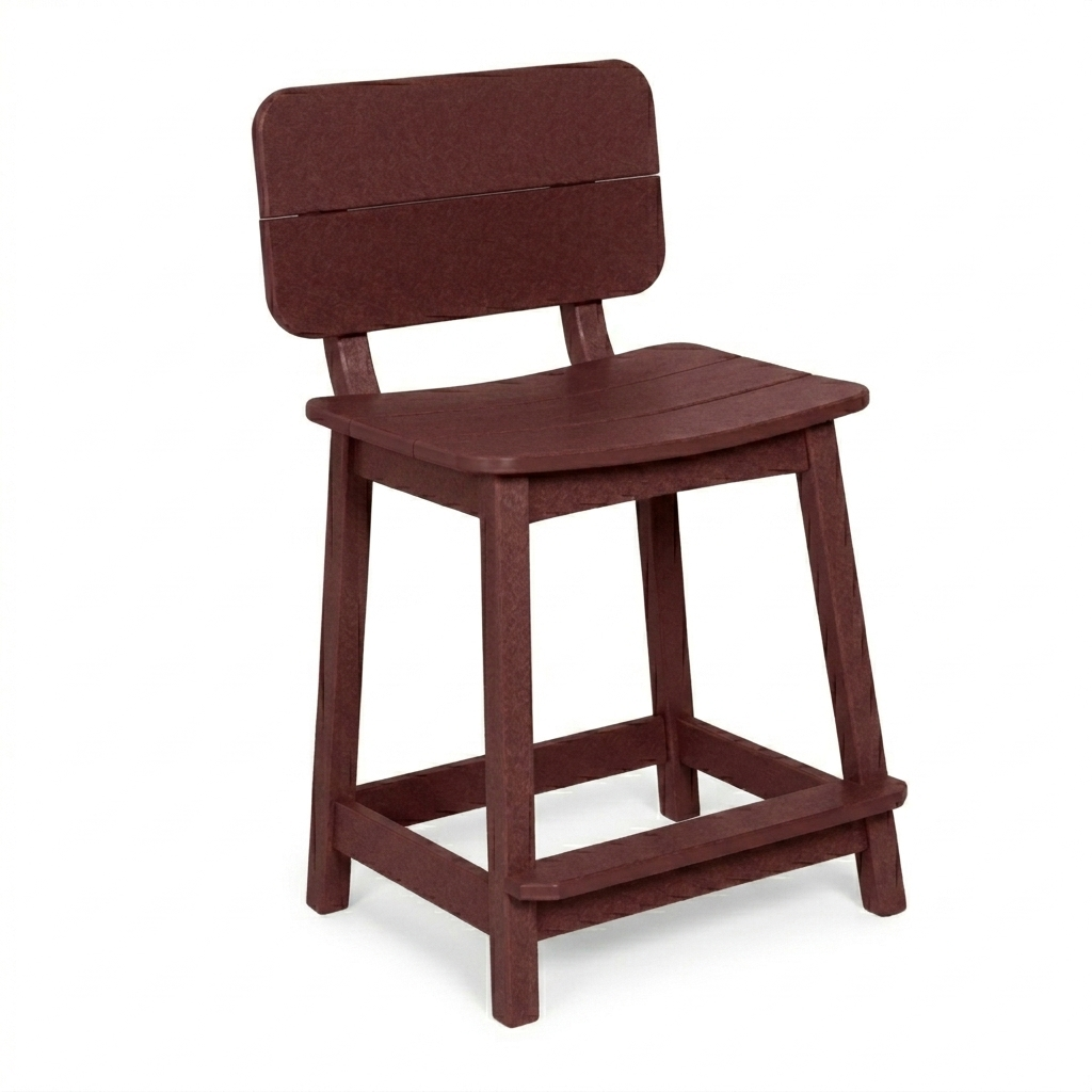Beaver Dam Surf-Aira Saddle Counter Stool with back