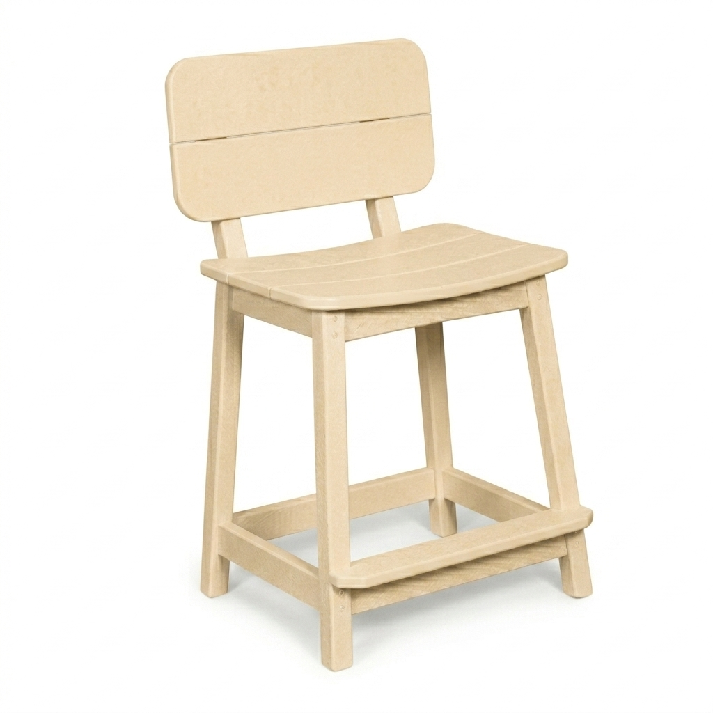 Beaver Dam Surf-Aira Saddle Counter Stool with back