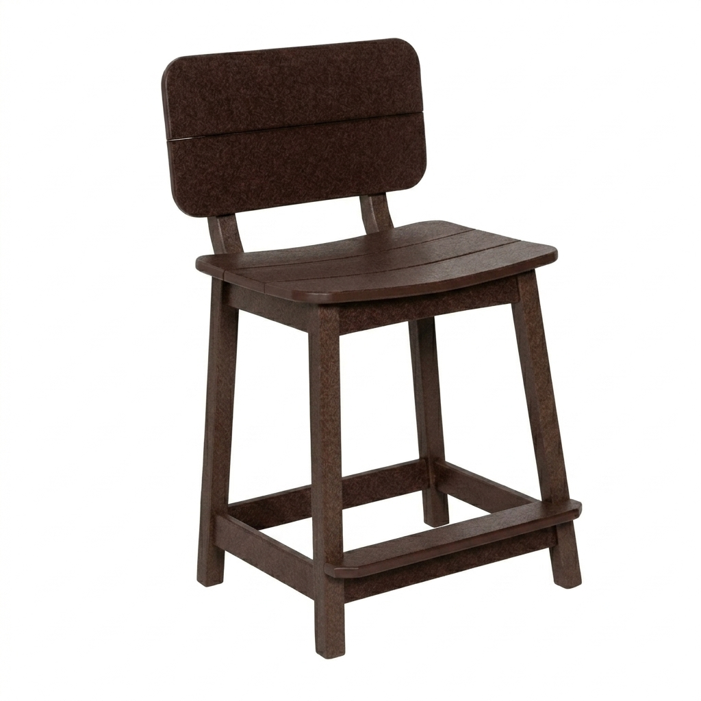 Beaver Dam Surf-Aira Saddle Counter Stool with back