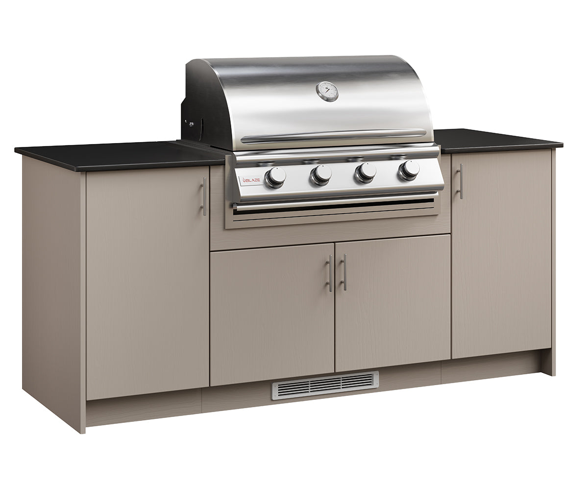 Berlin Gardens Agora 79" Outdoor Kitchen for Blaze Grill