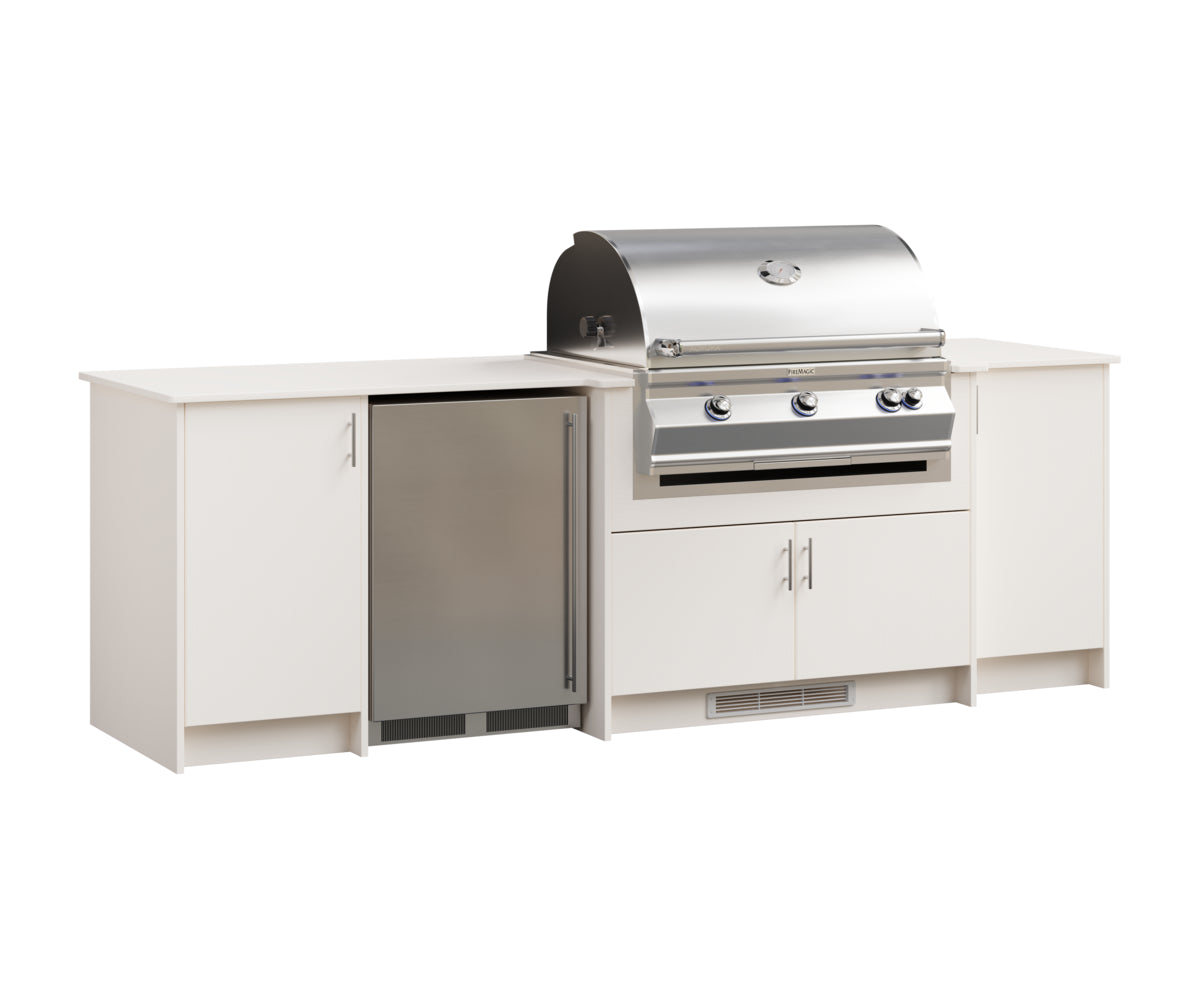 Berlin Gardens Agora 108" Outdoor Kitchen for Fire Magic Grill