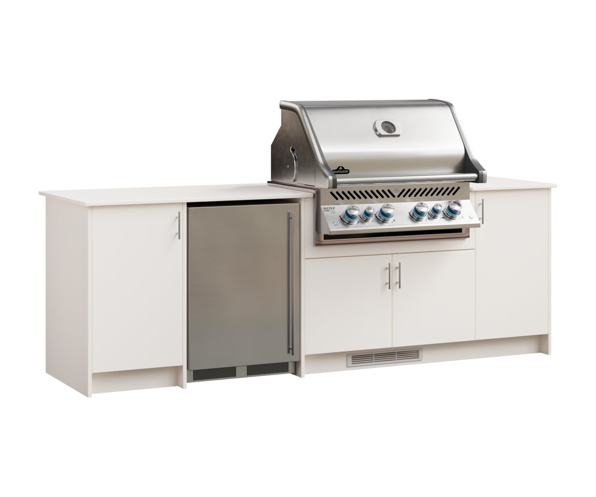Berlin Gardens Agora 104" Outdoor Kitchen for Napoleon Grill