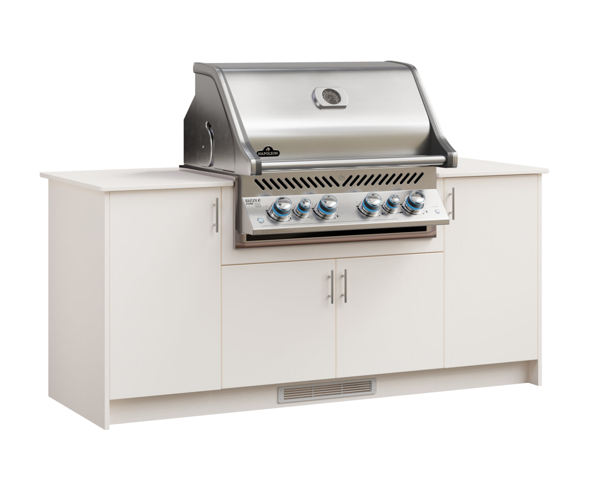 Berlin Gardens Agora 79" Outdoor Kitchen for Napoleon Grill