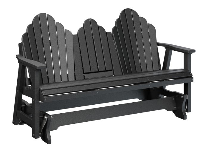 Berlin Gardens Cozi-Back Three Seat Glider w/Console Allochrome Brackets