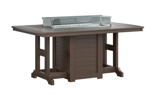 Berlin Gardens Garden Classic Standard Top 44" x 72" Rectangular Fire Bar Table