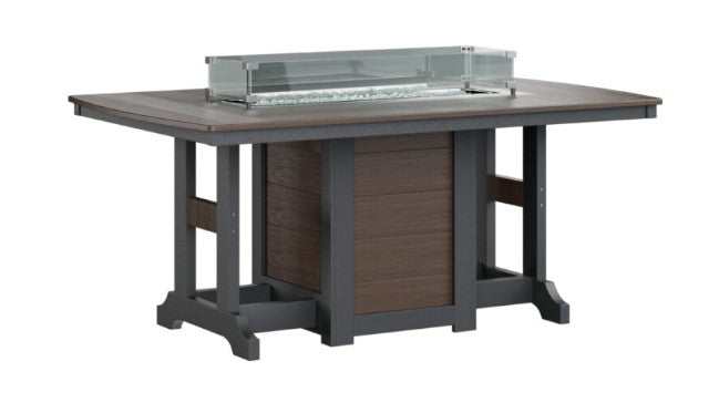 Berlin Gardens Garden Classic Standard Top 44" x 72" Rectangular Fire Bar Table