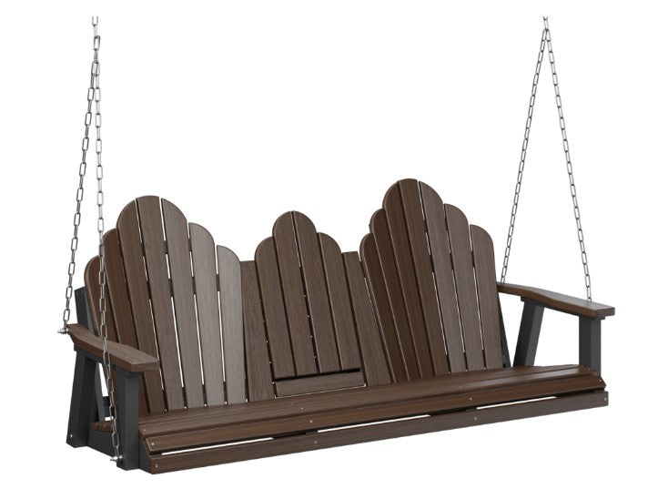 Berlin Gardens Cozi-Back Three Seat Swing w/Console (Stainless Chains)