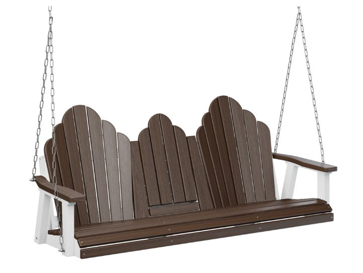 Berlin Gardens Cozi-Back Three Seat Swing w/Console (Zinc Chains)