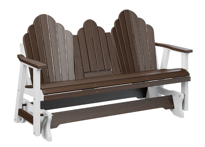 Berlin Gardens Cozi-Back Three Seat Glider w/Console Allochrome Brackets